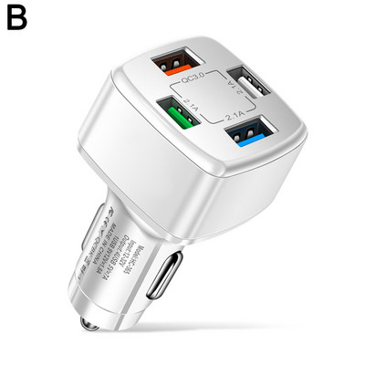 Încărcător de mașină PD USB Încărcare rapidă tip C Încărcător de telefon mobil pentru Iphone Samsung USB C QC 3.0 Încărcătoare pentru brichetă pentru tabletă