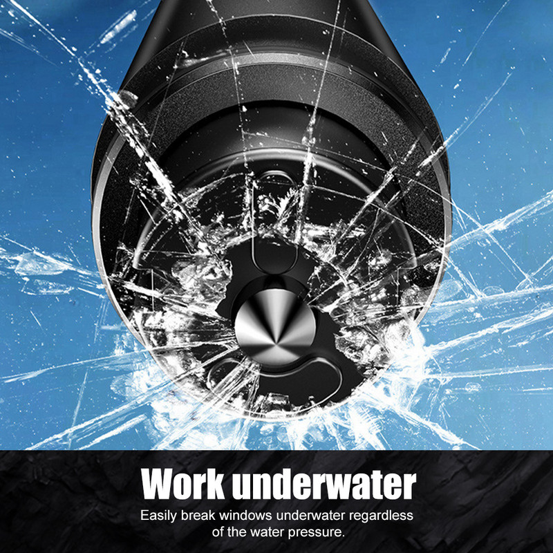 Ciocan de siguranță pentru mașină Spărgător de ferestre de urgență Dispozitiv de tăiere centuri de siguranță din oțel cu tungsten Ciocan pentru ferestre de sticlă Instrument portabil de salvare a vieții