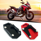 Placă de mărire a suportului lateral din aluminiu CNC pentru suport pentru suport pentru Ducati Multistrada V4 V4S Sport 1A 2021 2022 Accesorii pentru motociclete