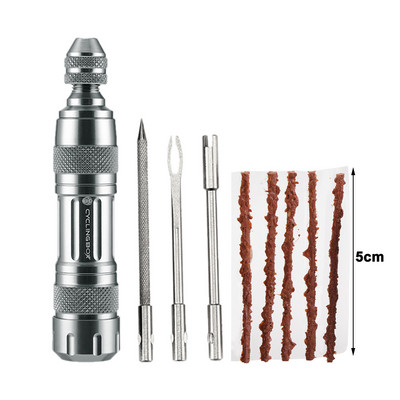 Instrumente pentru repararea anvelopelor fără cameră pentru biciclete MTB Burghiu pentru anvelope Sigilant pentru perforare Benzi de cauciuc Întreținerea anvelopelor pentru bicicletă de drum Mini instrumente pentru biciclete