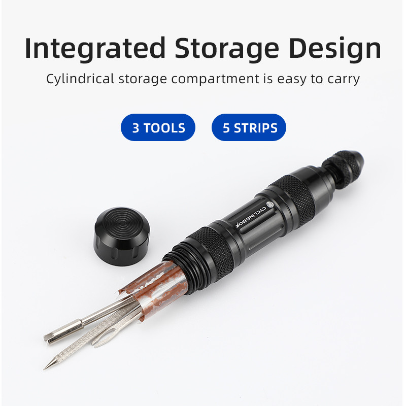 Instrumente pentru repararea anvelopelor fără cameră pentru biciclete MTB Burghiu pentru anvelope Sigilant pentru perforare Benzi de cauciuc Întreținerea anvelopelor pentru bicicletă de drum Mini instrumente pentru biciclete