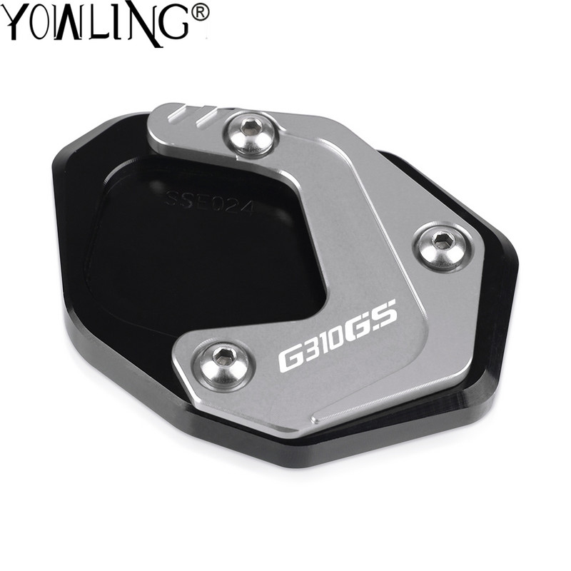 PENTRU BMW G310GS G310 GS G 310 GS 2018 2019 2020 2021 Suport lateral din aluminiu pentru motociclete Placă mărită Accesorii de extensie pentru suport