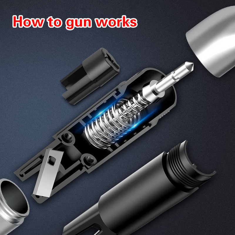 Spărgător portabil de geamuri din sticlă Cutter de tăiere a centurii de siguranță pentru salvare a vieții Instrument de urgență pentru mașină Ciocan de siguranță pentru mașină Tip de arc