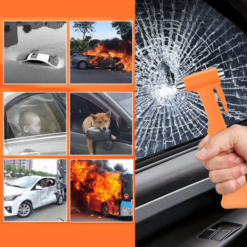 Escape Hammer Window Breaker Saugos diržo pjoviklis Hammer Emergency Car Safety Hammer