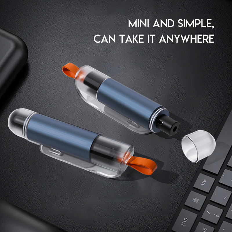 Mini ciocan de siguranță pentru mașină Tip de arc Ciocan de evacuare Spărgător de ferestre Poanson Cutter centură de siguranță Ciocan Instrument de evacuare de salvare