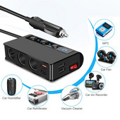 12V-24V 180W Încărcare rapidă Qc3.0 Priză de încărcare auto Dispenser de brichetă USB cu 4 porturi Aparate electrice pentru mașină