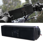 Led kijelző Motorkerékpár Bluetooth Audio Hangrendszer Rádió Moto Stereo Control App Tartozékok Mp3/tf/usb lopásgátló hangszóró S4e1