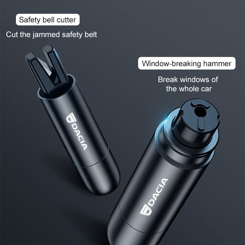 Ciocan de siguranță auto Spărgător de ferestre Cutter centură de siguranță pentru Dacia Logan Duster Sandero Stepway 2021 Largus 1300 Lodgy Mcv 2 Dokker