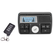 Motorkerékpár audio MP3 rádió hangrendszer Sztereó hangszórók Bluetooth vízálló FM 5 EQ funkciók LCD kijelző USB/SD/TF