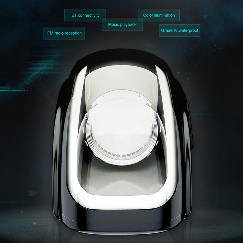 Difuzor pentru motocicletă Amplificator de muzică Difuzoare pentru motociclete cu sistem audio Bluetooth Sunet radio FM pentru claxon de motocicletă rezistent la apă