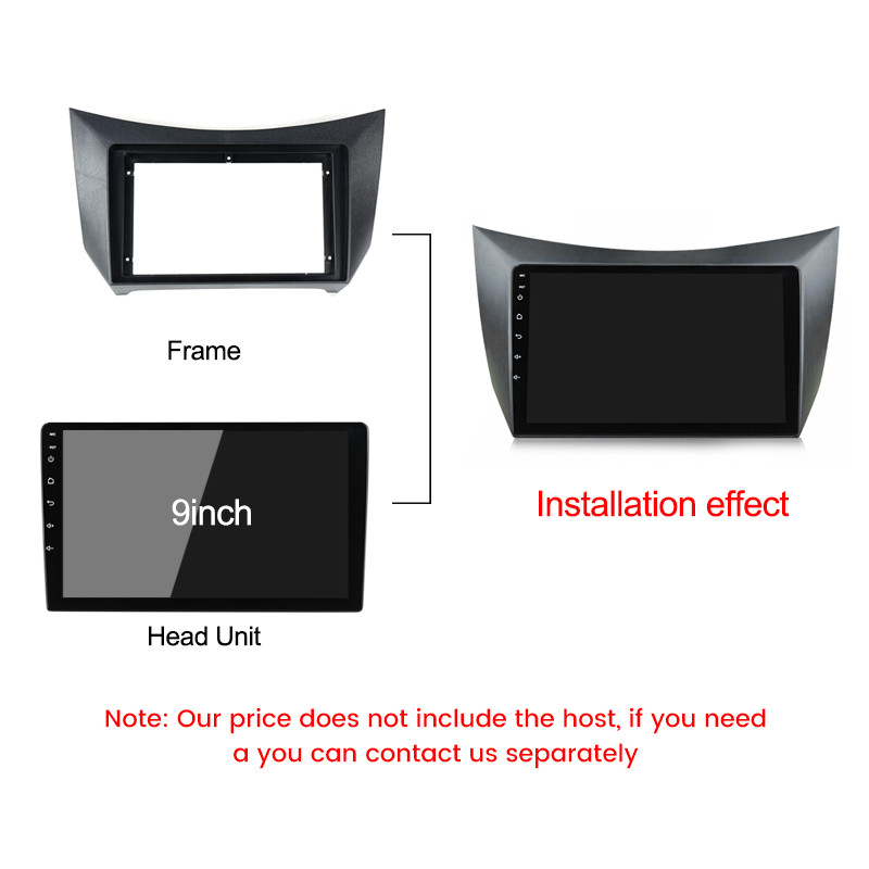 2 Din Radio Fascia, skirtas Lifan 320 2008-2014 Stereo skydelio montavimas Prietaiso komplekto rėmo adapterio rėmelio komplekto kabelis