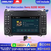Octa Core DSP Android 11 autórádió lejátszó GPS Mercedes Sprinter W906 Benz B200 AB osztály W169 W245 Viano VitoW639 Multimeida