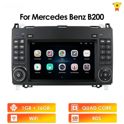 Octa Core DSP Android 11 autórádió lejátszó GPS Mercedes Sprinter W906 Benz B200 AB osztály W169 W245 Viano VitoW639 Multimeida