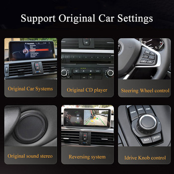 10,25\'\' Ασύρματη οθόνη Apple Carplay Multimedia Display Android Auto για BMW 1/2/3/4 Series F20/F21/F22/F30/F31/F32/F33/F34/F36