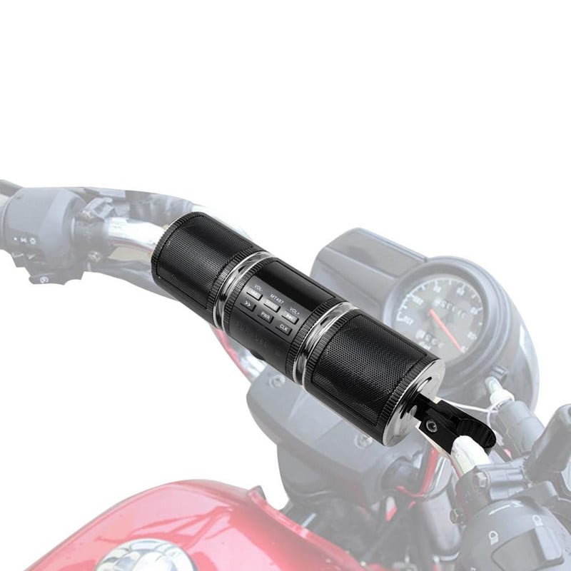 Motorkerékpár Bluetoothes hangszóró V2.1 EDR vízálló motorkerékpár sztereó hangszóró Hangerősítő FM rádió AUX USB TF MP3 zenelejátszó