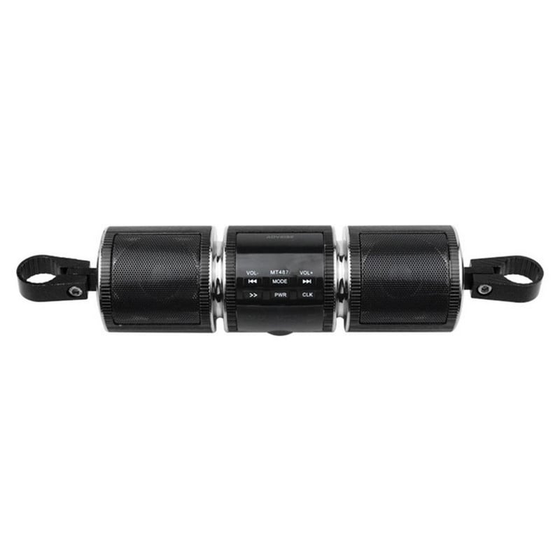 Motorkerékpár Bluetoothes hangszóró V2.1 EDR vízálló motorkerékpár sztereó hangszóró Hangerősítő FM rádió AUX USB TF MP3 zenelejátszó