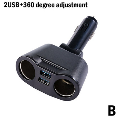 Brichetă într-o mașină Priză universală 12v-24v Splitter dublu Adaptor de alimentare USB Display 3.1a Încărcător 120w cu Volt auto N5w5