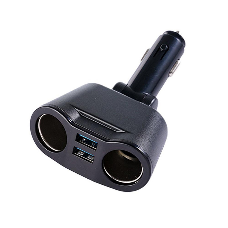 Brichetă într-o mașină Priză universală 12v-24v Splitter dublu Adaptor de alimentare USB Display 3.1a Încărcător 120w cu Volt auto N5w5