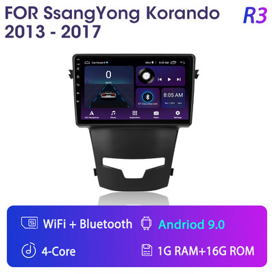 Autoradio Srnubi 2Din Android 11 pentru SsangYong Korando 3 Actyon 2 2013-2017 Multimedia 4G WIFI Carplay QLED GPS DVD Unitate principală