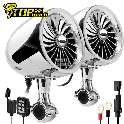 2db Motorkerékpár Bluetooth Audio lejátszó Vízálló motocross hangszóró USB AUX erősítő sztereó 300W FM rádióval