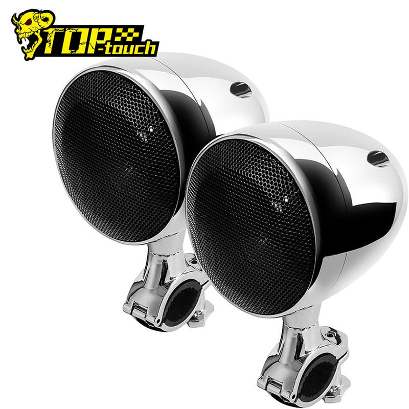 2db Motorkerékpár Bluetooth Audio lejátszó Vízálló motocross hangszóró USB AUX erősítő sztereó 300W FM rádióval