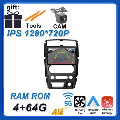 9 hüvelykes Android 12 Suzuki Jimny 3 2005 - 2019 autós monitor DSP Nincs DVD autós videolejátszó rádió multimédia GPS navigáció BT