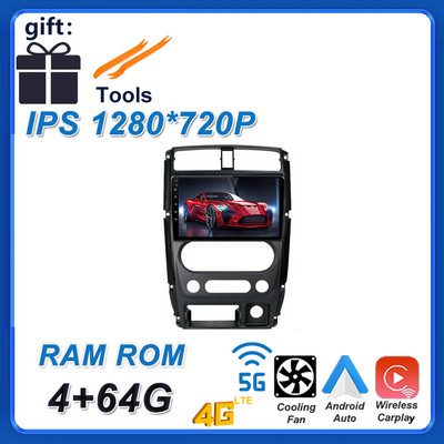 9 hüvelykes Android 12 Suzuki Jimny 3 2005 - 2019 autós monitor DSP Nincs DVD autós videolejátszó rádió multimédia GPS navigáció BT