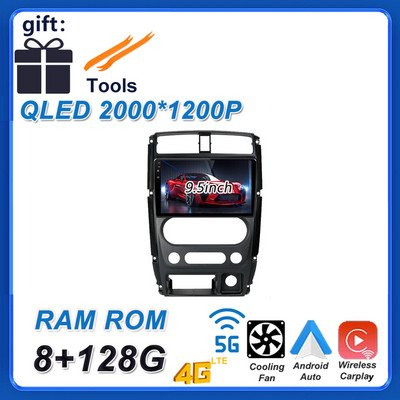 9 hüvelykes Android 12 Suzuki Jimny 3 2005 - 2019 autós monitor DSP Nincs DVD autós videolejátszó rádió multimédia GPS navigáció BT