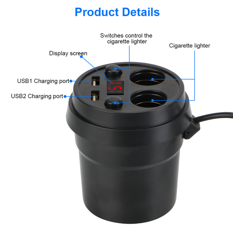 24V 12V autós USB töltő 3.0 osztó aljzat szivargyújtó tápadapter kapcsoló lakókocsi tartozékok lakókocsi kamion utánfutó hajóhoz
