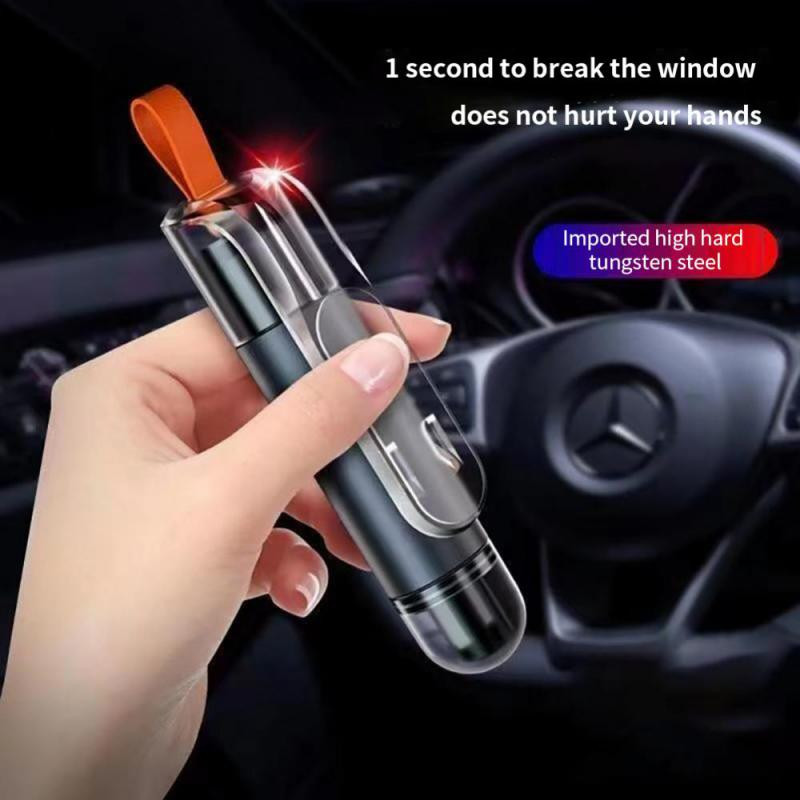 Mini Escape Hammer vészhelyzeti autó biztonsági kalapács ablaktörő biztonsági övvágó kalapács autómentő eszköz