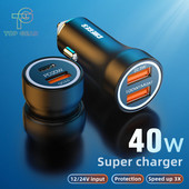 TG 100W Încărcător pentru telefon auto PD 20W Port dublu tip C Adaptor pentru brichetă auto USB Încărcător auto pentru încărcare rapidă pentru iPhone HUAWEI