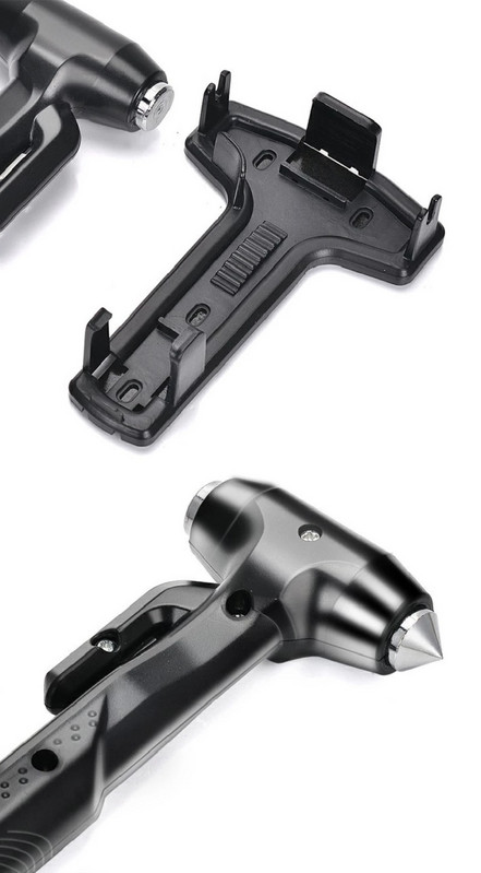 Mini ciocan multifuncțional din oțel carbon pentru siguranța mașinii, ciocan de salvare a vieții, ciocan de urgență, tăietor centură de siguranță, sparg de sticlă pentru fereastră