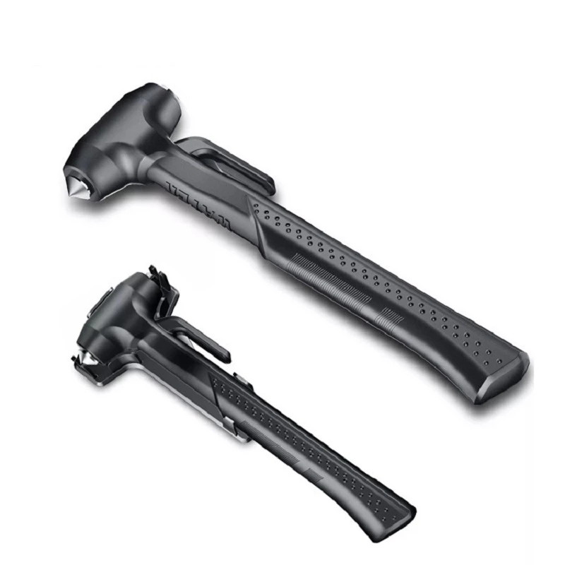 Mini ciocan multifuncțional din oțel carbon pentru siguranța mașinii, ciocan de salvare a vieții, ciocan de urgență, tăietor centură de siguranță, sparg de sticlă pentru fereastră