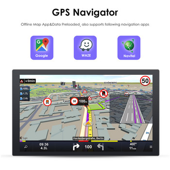 Android Autoradio Ραδιόφωνο αυτοκινήτου Πλοήγηση GPS Universal 7 ιντσών στερεοφωνικό Wi-Fi 2Din για Crown Allion Auris Hiace Celica Highlander Yaris
