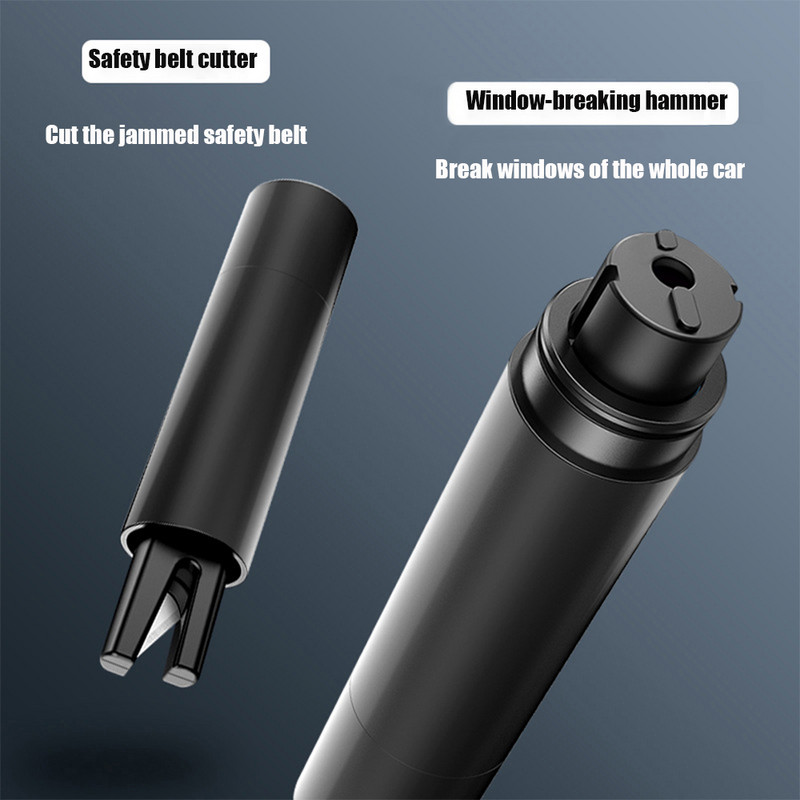 Ciocan de siguranță pentru mașină 2 în 1 Dispărător de geamuri de sticlă de urgență Dispozitiv de tăiere a centurii de siguranță pentru salvare a vieții Instrument de urgență pentru mașină