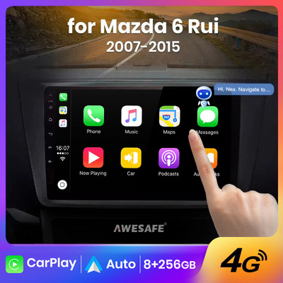 AWESAFE PX9s За Mazda 6 6(GH) Rui 2007 - 2015 Android Радио за кола Автомобилни видео плейъри CarPlay Android Auto GPS No 2 din 2din DVD