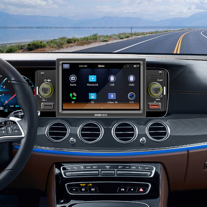 ESSGOO 5" univerzális autórádió 1 dinos központi multimédiás MP5 lejátszó Carplay Android Auto autós sztereó MirrorLink 2 USB autós Autoaudio