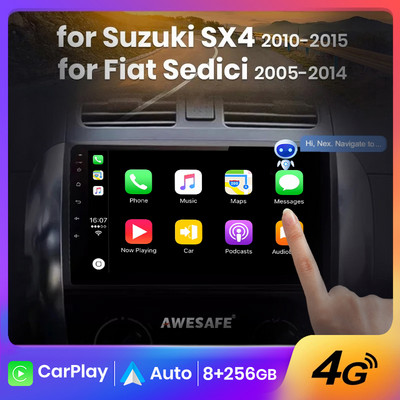 AWESAFE PX9 за Suzuki SX4 2006-2013 Fiat Sedici 2005-2014 Автомобилно радио Мултимедия 2din Android Авторадио CarPlay Стерео