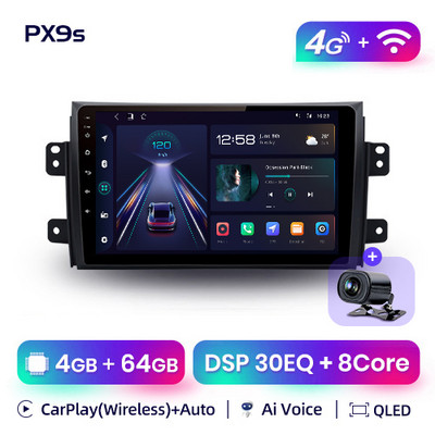 AWESAFE PX9 pentru Suzuki SX4 2006-2013 Fiat Sedici 2005-2014 Radio Auto Multimedia 2din Android Autoradio CarPlay Stereo