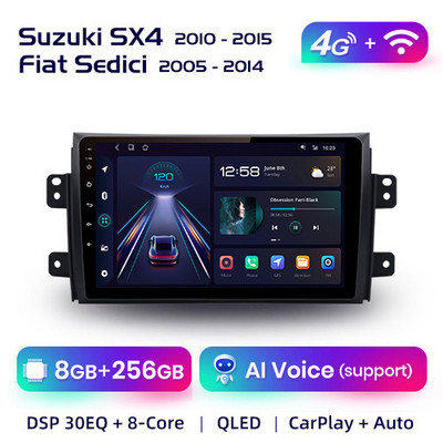 AWESAFE PX9 pentru Suzuki SX4 2006-2013 Fiat Sedici 2005-2014 Radio Auto Multimedia 2din Android Autoradio CarPlay Stereo