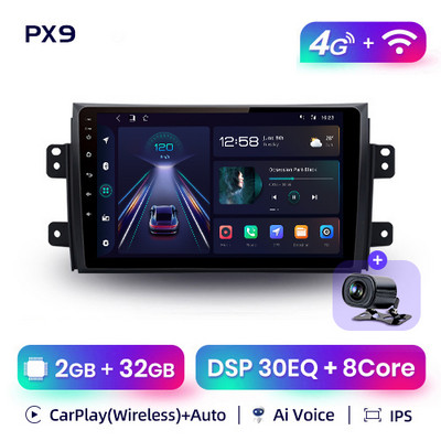AWESAFE PX9 pentru Suzuki SX4 2006-2013 Fiat Sedici 2005-2014 Radio Auto Multimedia 2din Android Autoradio CarPlay Stereo