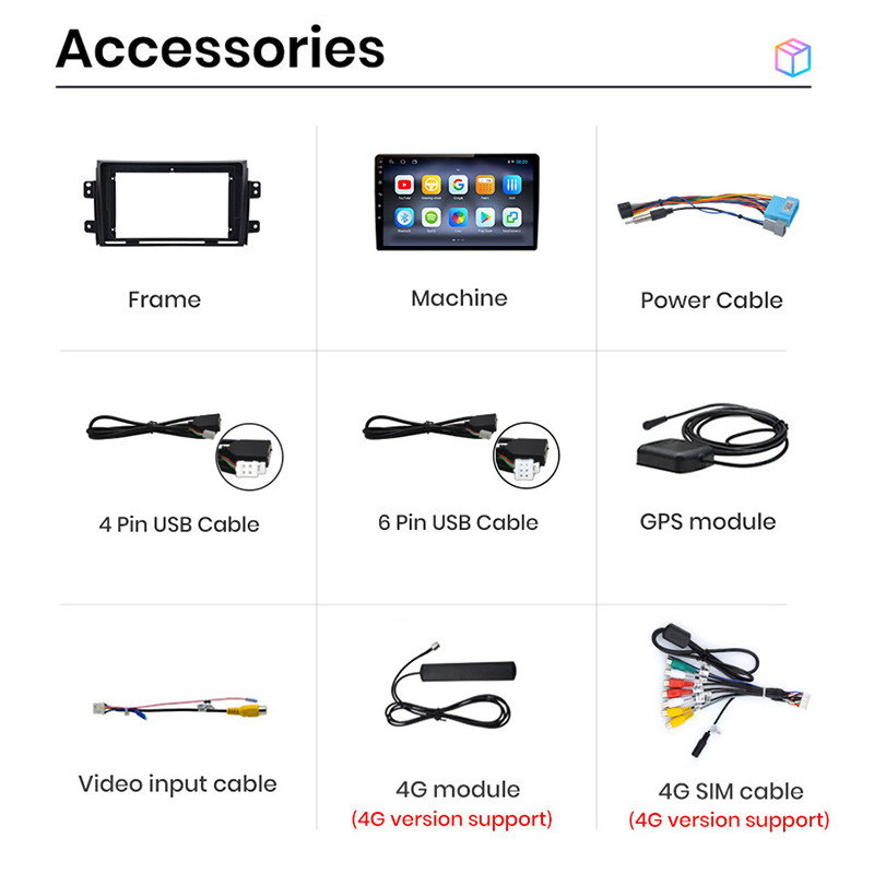 AWESAFE PX9 pentru Suzuki SX4 2006-2013 Fiat Sedici 2005-2014 Radio Auto Multimedia 2din Android Autoradio CarPlay Stereo