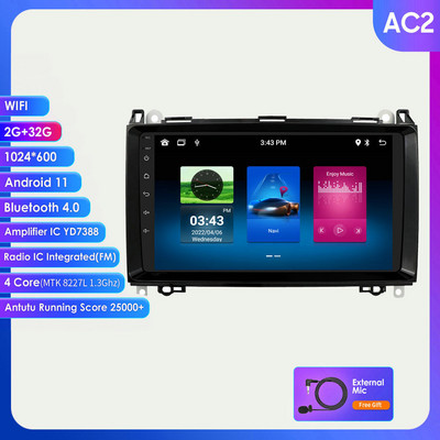 Radio stereo auto Android Audio Multimidia Player Navigație GPS pentru Mercedes Benz ABV-Class W169 W245 W639 W906 Sprinter 2006