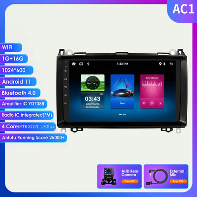 Radio stereo auto Android Audio Multimidia Player Navigație GPS pentru Mercedes Benz ABV-Class W169 W245 W639 W906 Sprinter 2006
