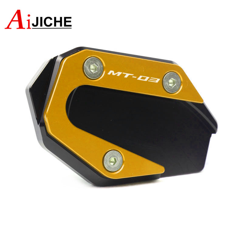 Pentru YAMAHA MT 03 25 YZF R3 R25 MT03 YZFR25 YZFR3 2014-2022 2021 Suport pentru motociclete Picior Suport lateral Extensie Placă de suport