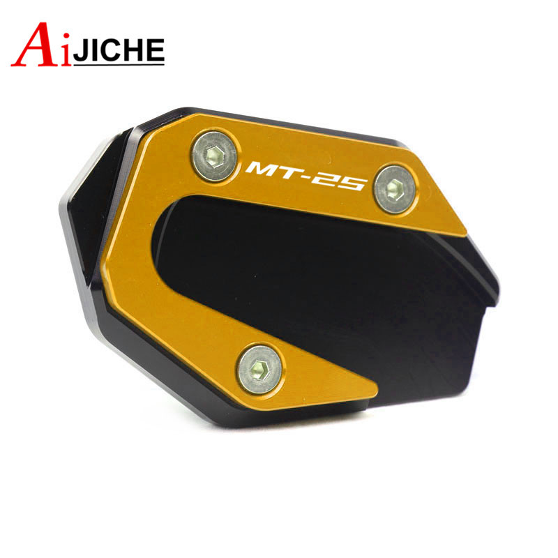 Pentru YAMAHA MT 03 25 YZF R3 R25 MT03 YZFR25 YZFR3 2014-2022 2021 Suport pentru motociclete Picior Suport lateral Extensie Placă de suport
