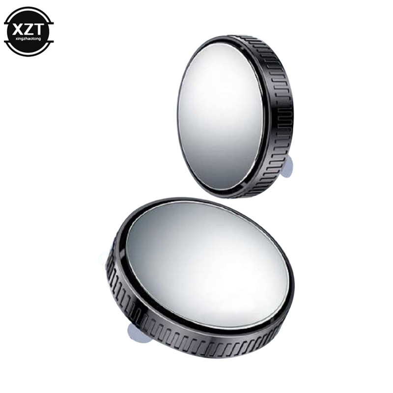 2 buc. Oglindă retrovizoare pentru autoturism Oglindă convexă HD 360 ° Oglindă rotundă auxiliară cu adsorbție reglabilă cu unghi larg