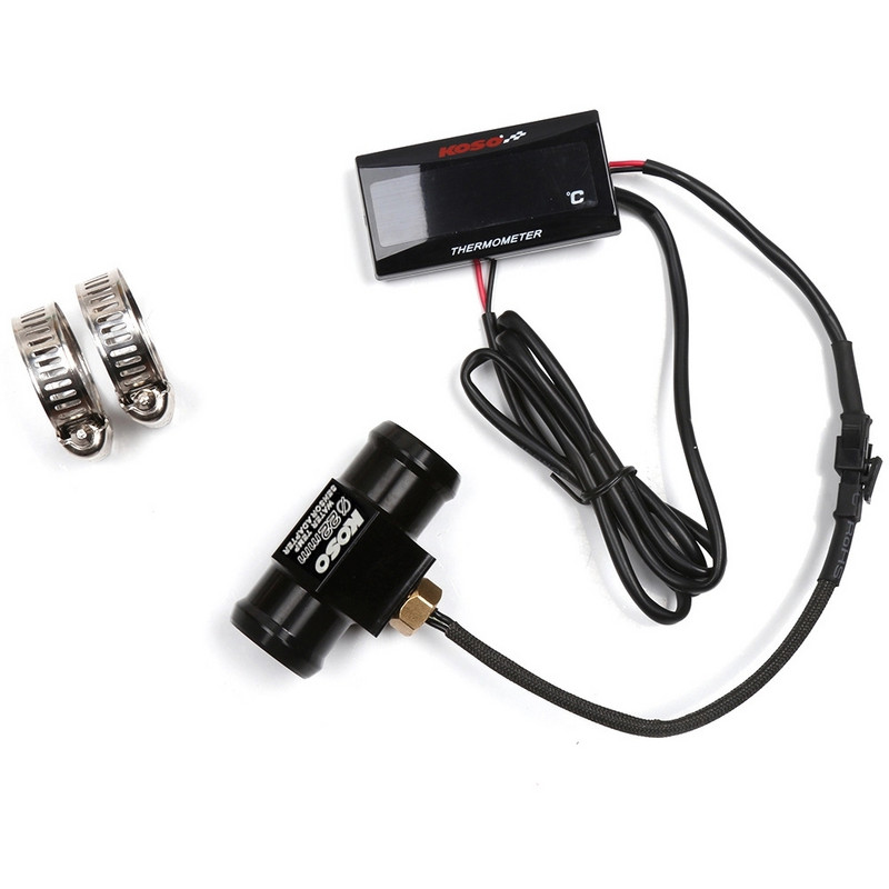 Motociklo KOSO vandens temperatūros matuoklio mini matuoklio termometras Moto Universal, skirtas XMAX300 CB400 MT 07 09 Sensor Scooter Racing