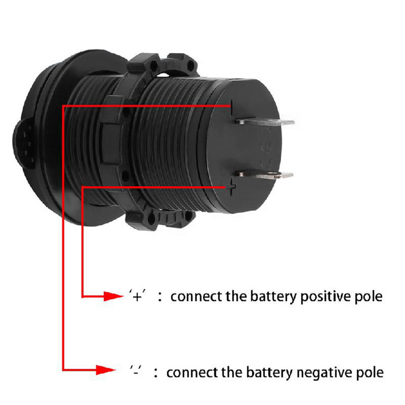 12-24V 4,2A motorkerékpár autós dupla USB táp töltő csatlakozó aljzat vízálló autós teherautó tápcsatlakozó adapter szivargyújtó aljzat