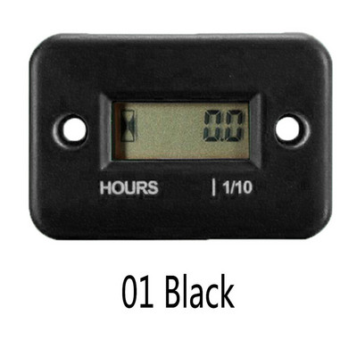 Contor de ore pentru motociclete cu temporizator de baterie Contor digital Cafe Racer Acumulator de temporizator de schi pentru motociclete Instrumente digitale de măsurare de lucru